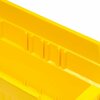 Global Industrial Shelf Storage Bin, Polypropylene, 4 in H, Yellow 184837YL